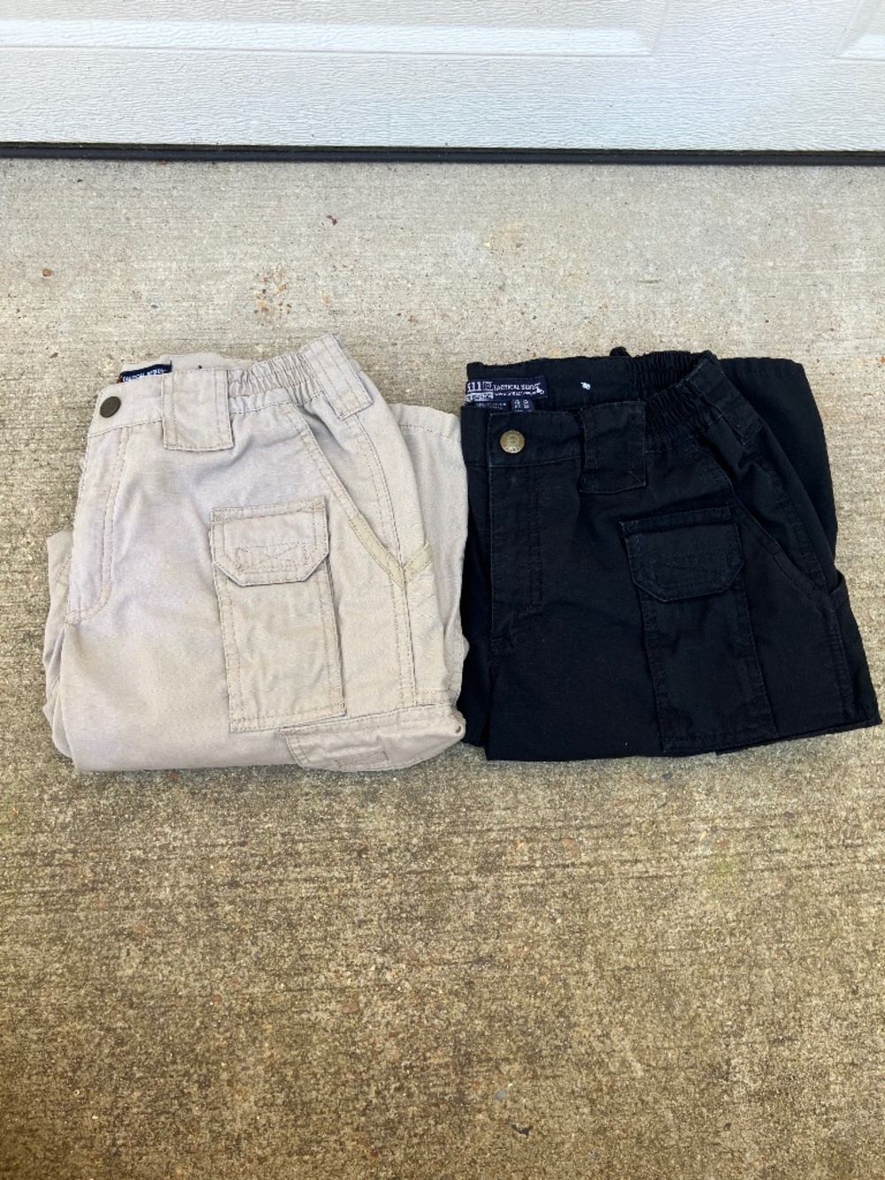 LOT Of (2)  5.11 Tactical Taclite Pro Ripstop Cargo Pants Sz 2 Black&Grey
